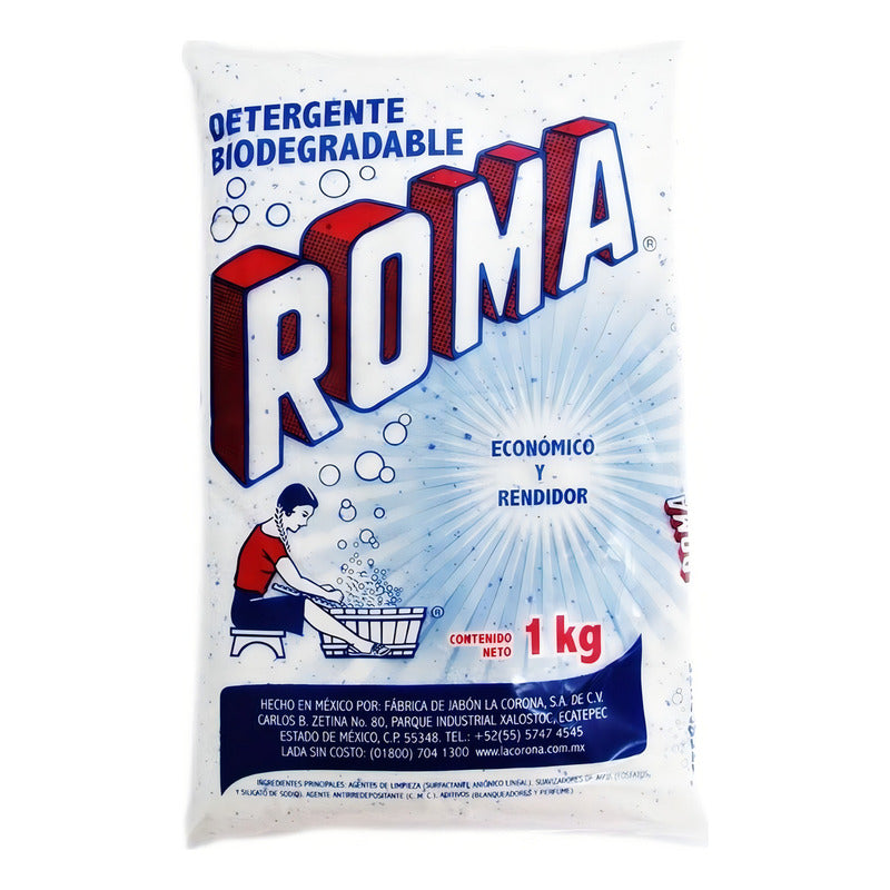Roma Detergente Dr1 Polvo - Bolsa - 1 Kg - Unidad - 1 - 1