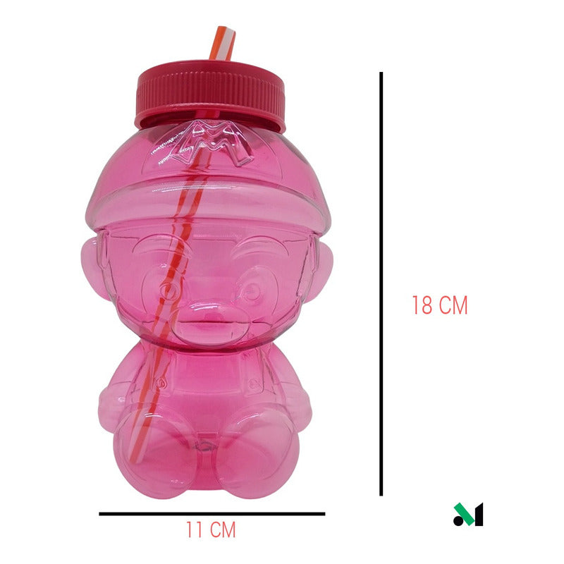 50 Vaso Dulcero Mario Bross Popote Fiesta Regalo 1 L