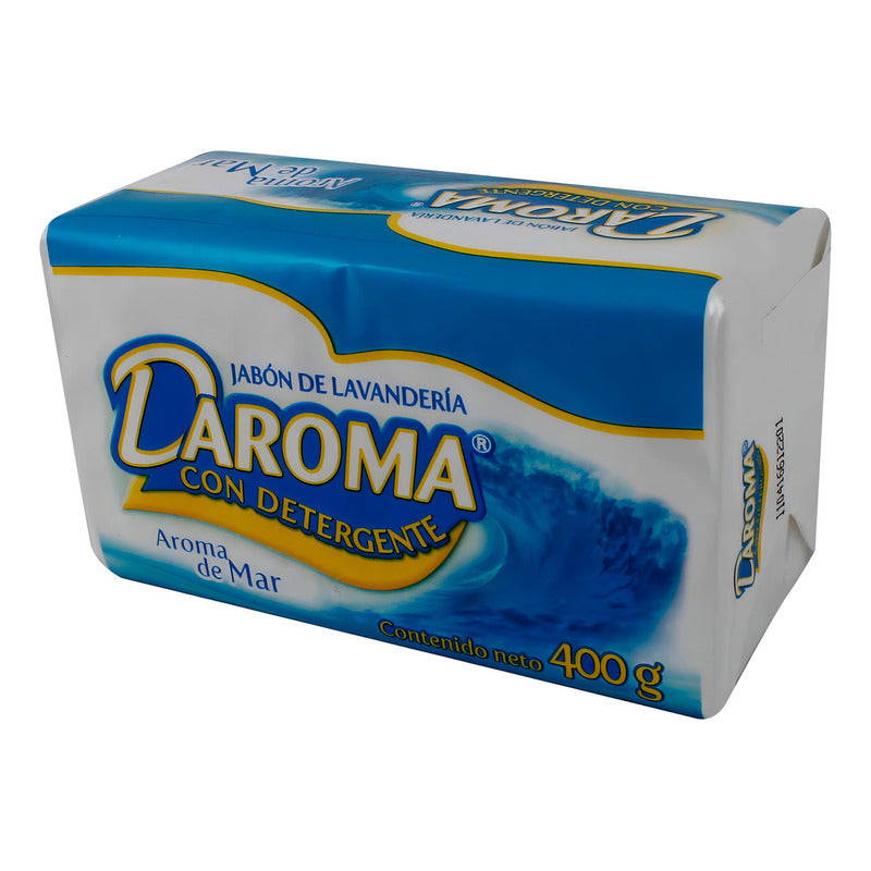 Jabón De Lavandería En Barra Daroma Con Detergente 400g