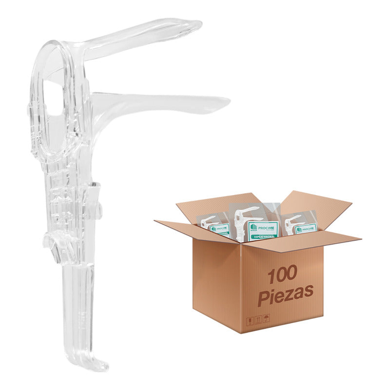 100 Espejo Vaginal Esteril Procime® Mediano Ginecologico
