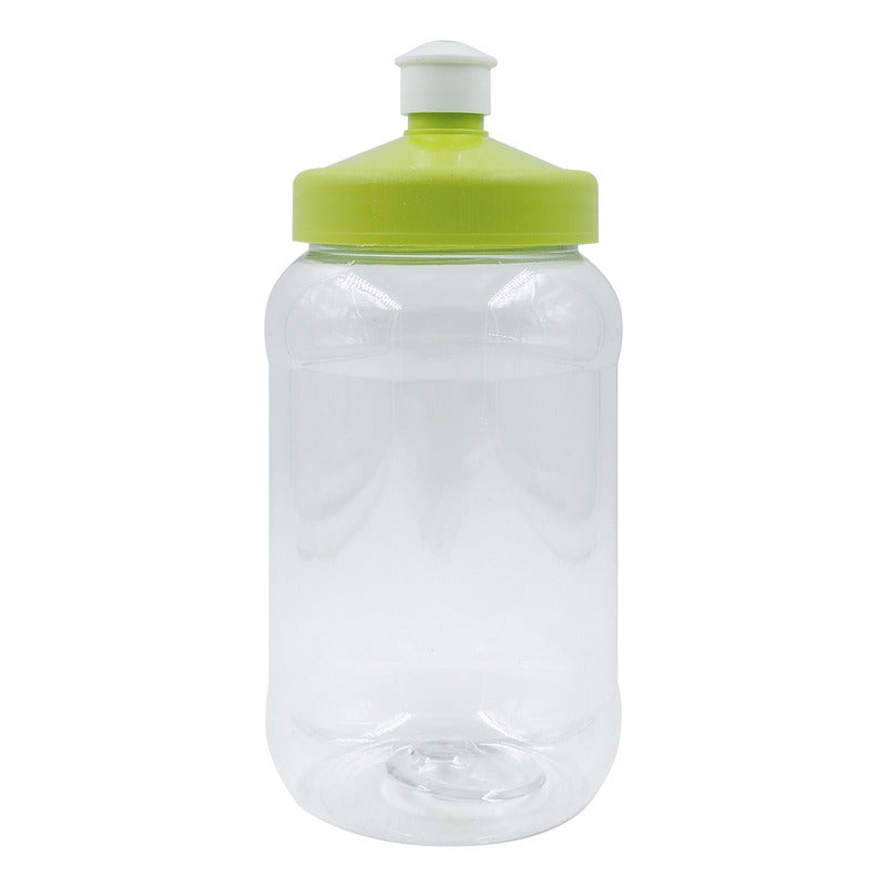 100 Pz Botella Con Tapa Rosca Chupon Baby Shower Deportiva Color Verde