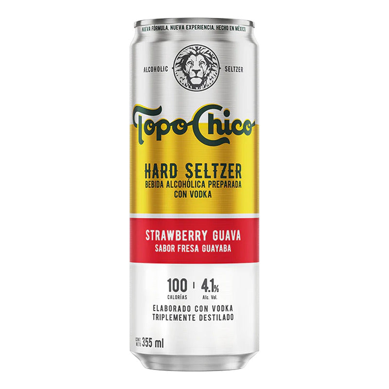 Topo Chico® Hard Seltzer Vodka Strawberry Guava Lata 355 Ml,