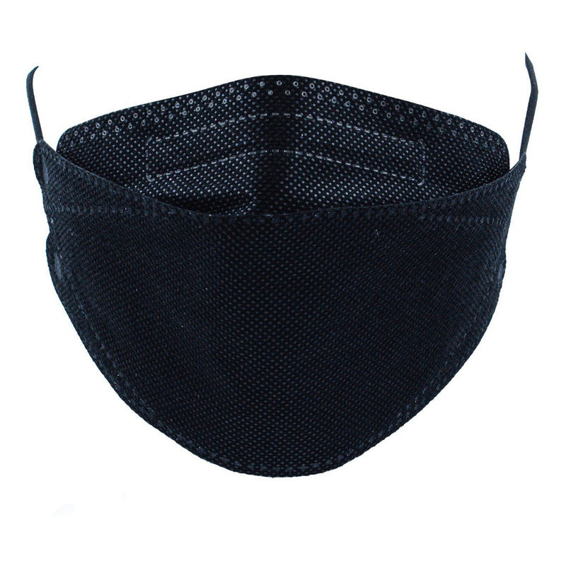 Cubrebocas Kf94 Coreano Certificado Mascarilla 10pz Negro