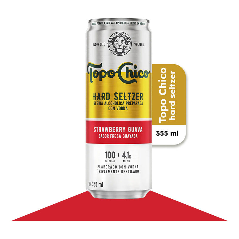 Topo Chico® Hard Seltzer Vodka Strawberry Guava Lata 355 Ml,
