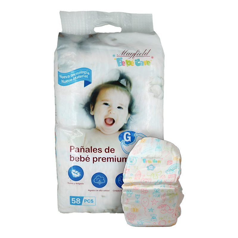 58pzs Pañales Absorbentes Premium G P/bebé 9-17 Meses 9-12kg Grande (g)