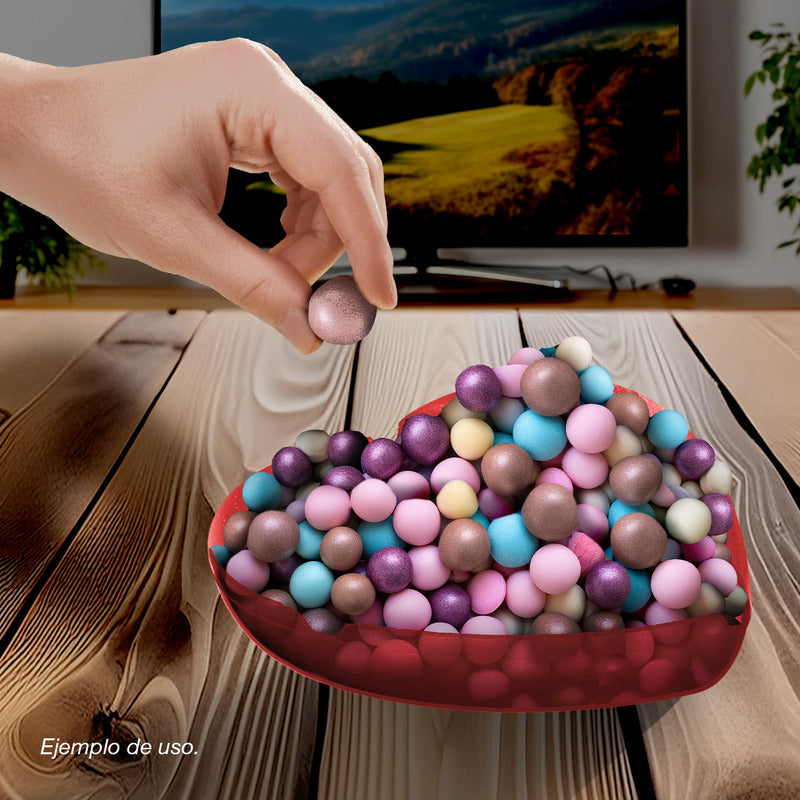 3pz Corazón Dulcero Rojo Grande San Valentín Amor 14febrero