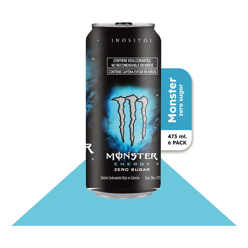 Monster Bebida Energizante Zero Azúcar 473 Ml