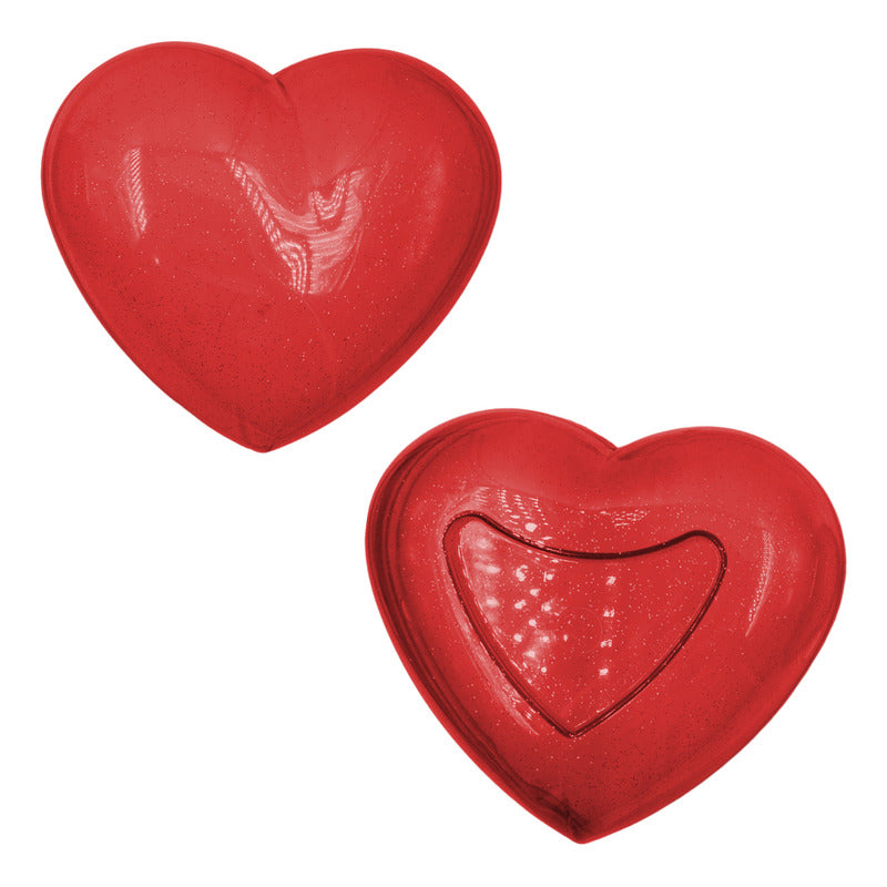 3pz Corazón Dulcero Rojo Grande San Valentín Amor 14febrero