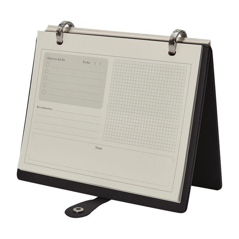 Libreta Con Planeador Diario Con Aros Metálicos