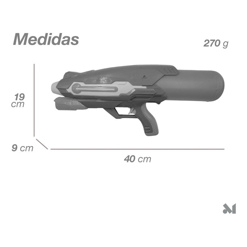 2 Pistolas De Agua A Presión Largo Alcance Grande Con Tanque Amarillo Verde