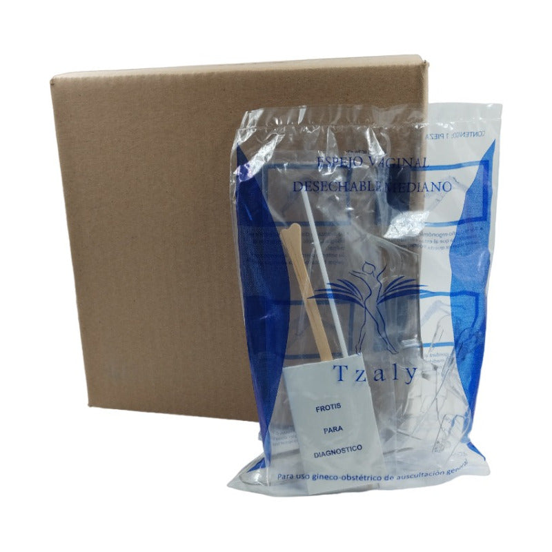 25 Pack Kit Espejo Vaginal Mediano Con Kit Papanicolau