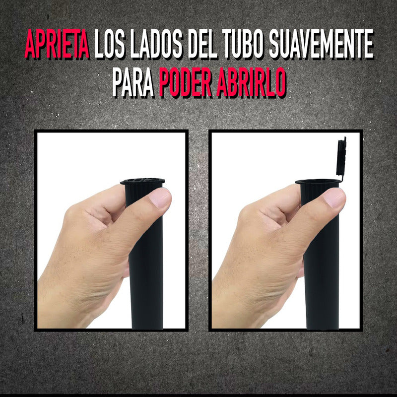 500 Pack Tubo Contenedor Hermético Pop Top Squeeze 12 X1.7cm