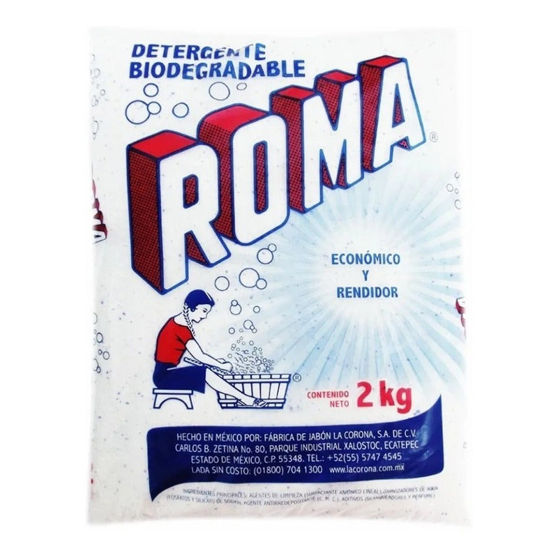 Detergente En Polvo Roma Multiusos 2 Kg
