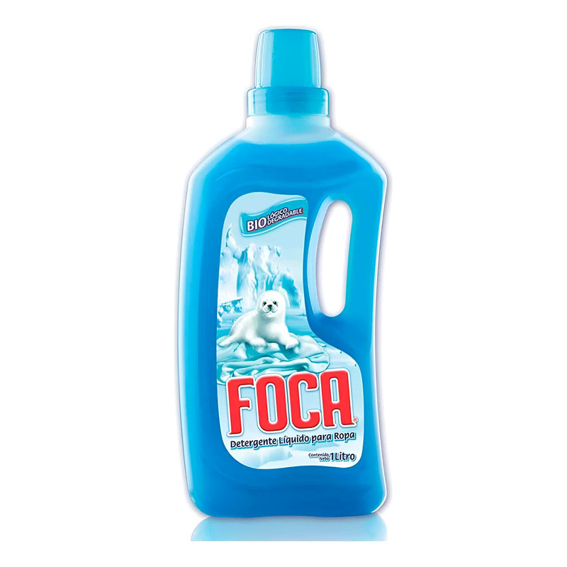 Detergente Líquido Foca Para Ropa 1 L