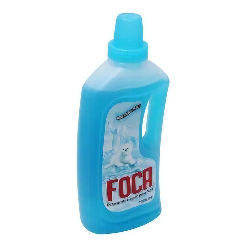 Detergente Líquido Foca Para Ropa 1 L
