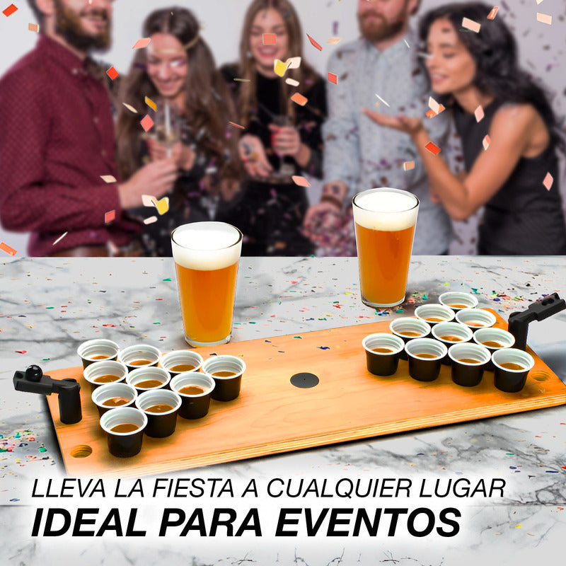 Mini Juego De Mesa Beer Pong Jerico Con Catapulta 12 Shots