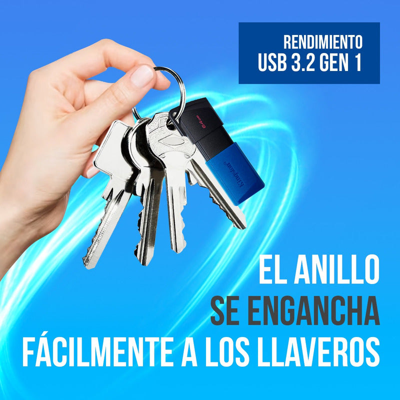 Memoria Usb Flash Kingston 64 Gb 3.2 Exodia Datatravel