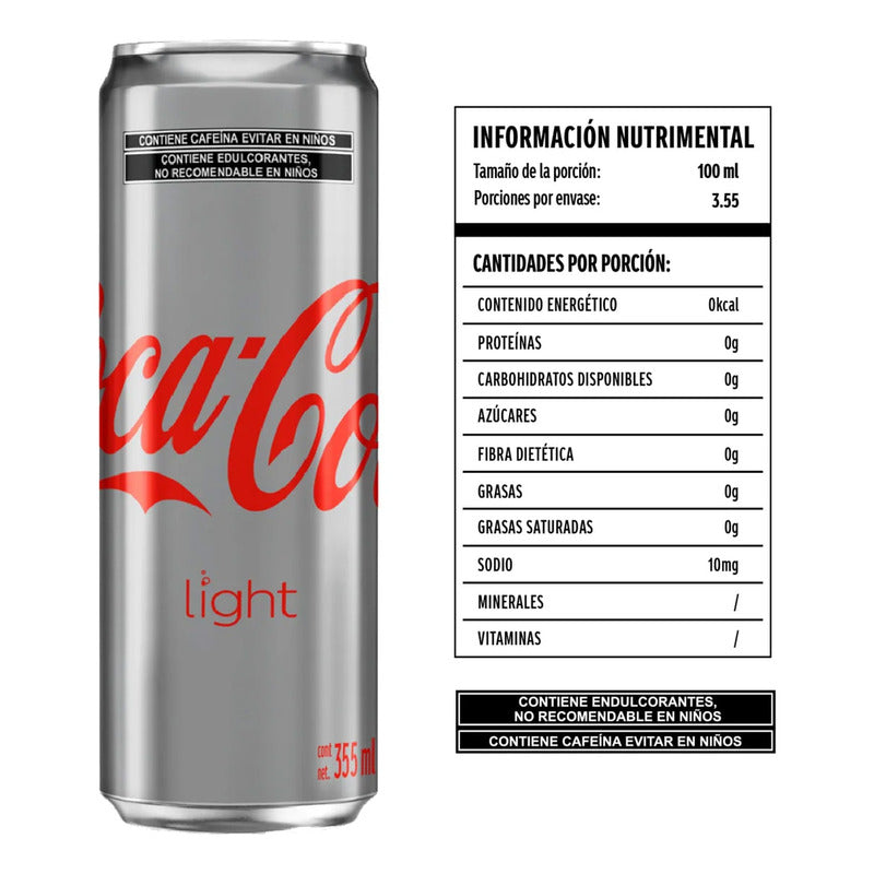 Coca Cola Light 12 Pack Lata 355 Ml