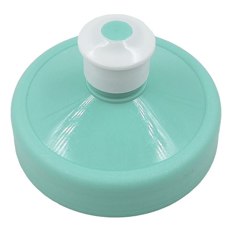 100 Pz Botella Con Tapa Rosca Chupon Baby Shower Deportiva Color Turquesa