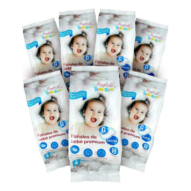 28pzs Pañales Premium Bebe Absorben 1l  9-17 Mes 9-12kg Grande (g)