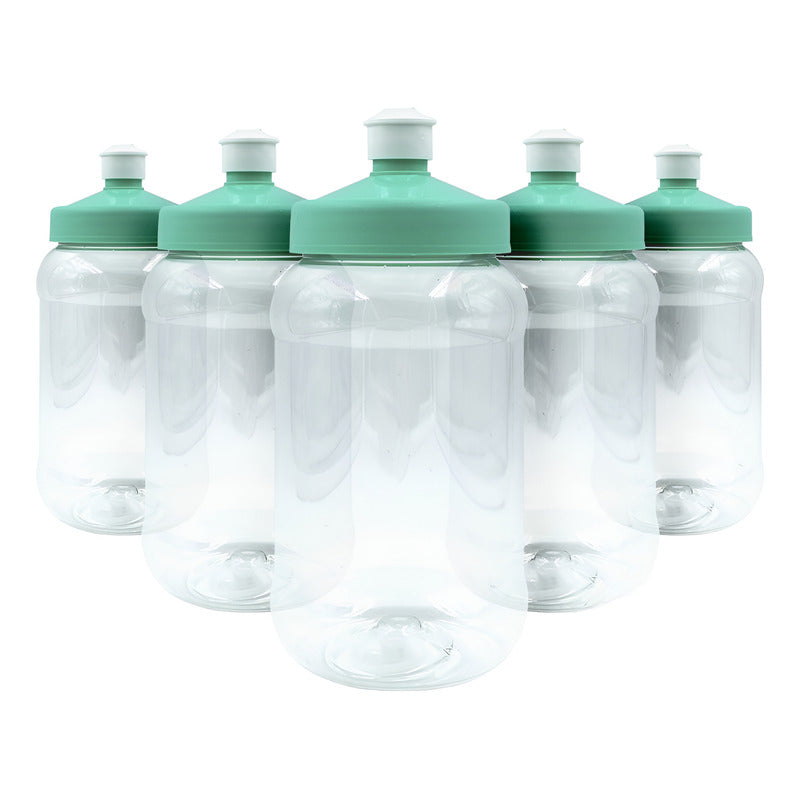 100 Pz Botella Con Tapa Rosca Chupon Baby Shower Deportiva
