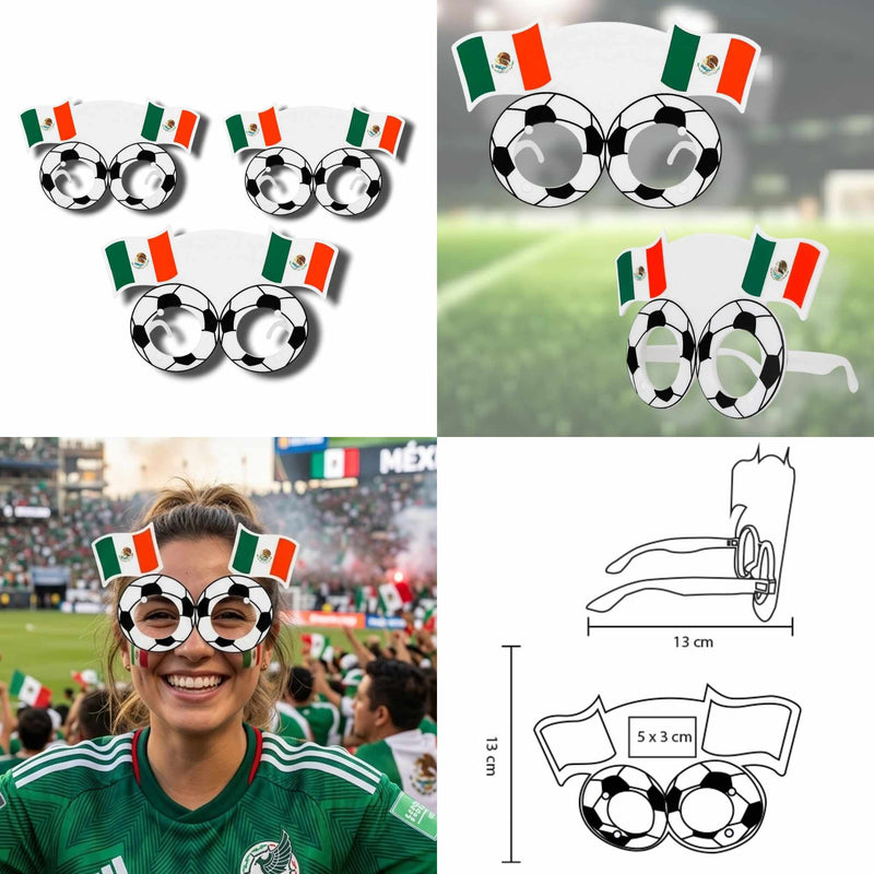 Kit Mundialista 2026 para 10 Personas con Copas y Accesorios