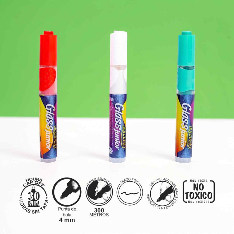 Kit Tricolor para Auto con Banderas y Plumones México