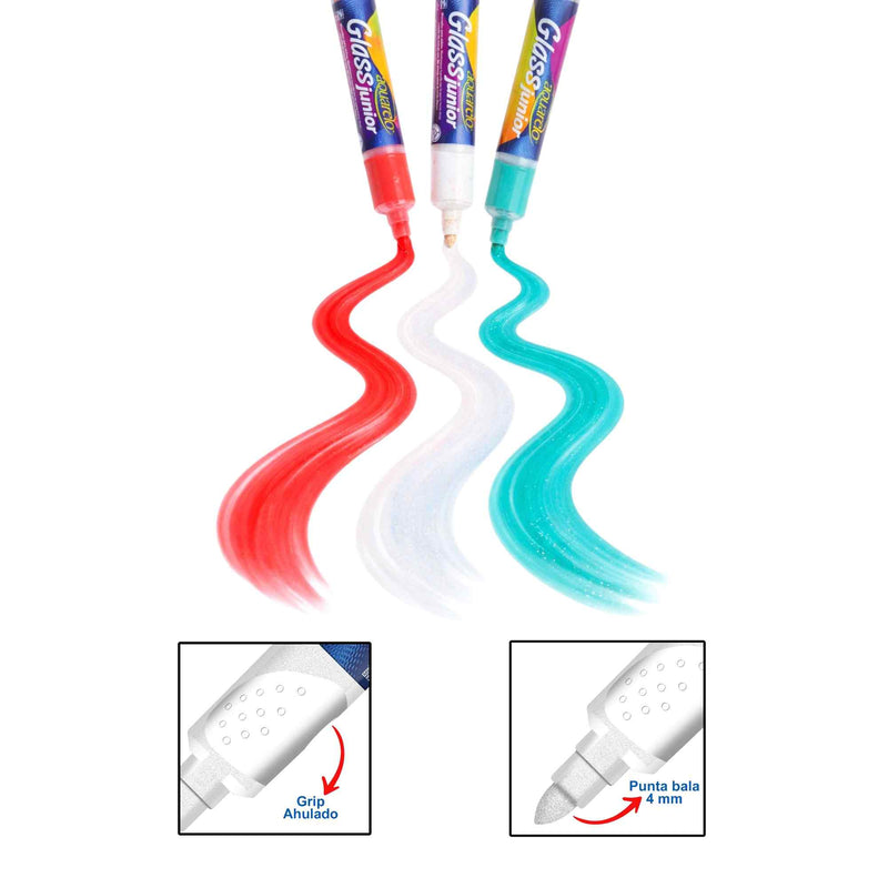 Kit Tricolor para Auto con Banderas y Plumones México