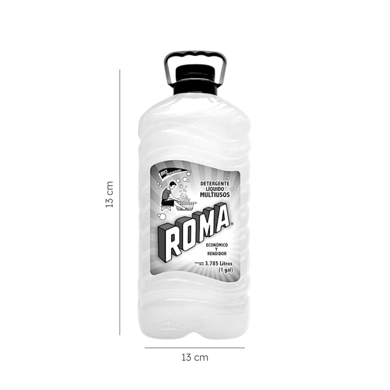 Detergente Liquido ROMA Para Ropa Fina líquido 3.7L Galon Biodegradable