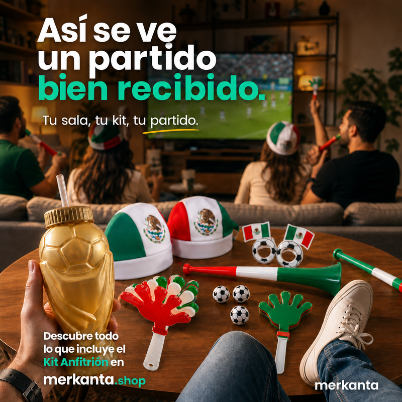 Kit Mundialista 2026 para 10 Personas con Copas y Accesorios