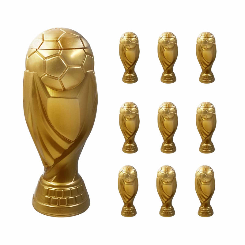 10 Pack Vaso Alcancia Copa Mundial Futbol P/ Micheladas 1.6l