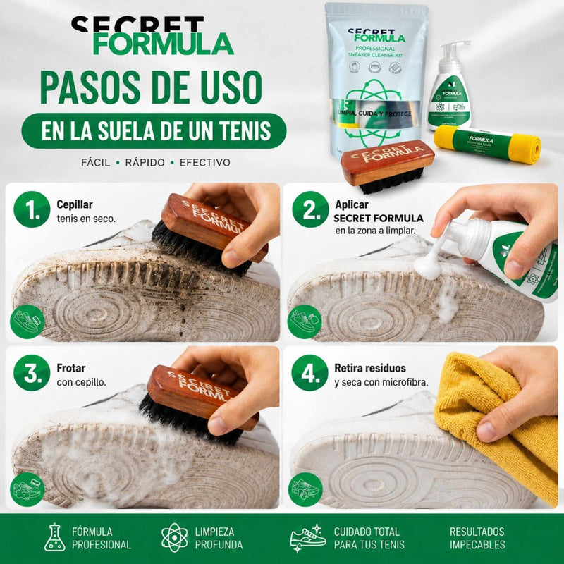 Kit Limpiador Para Tennis Secret Formula