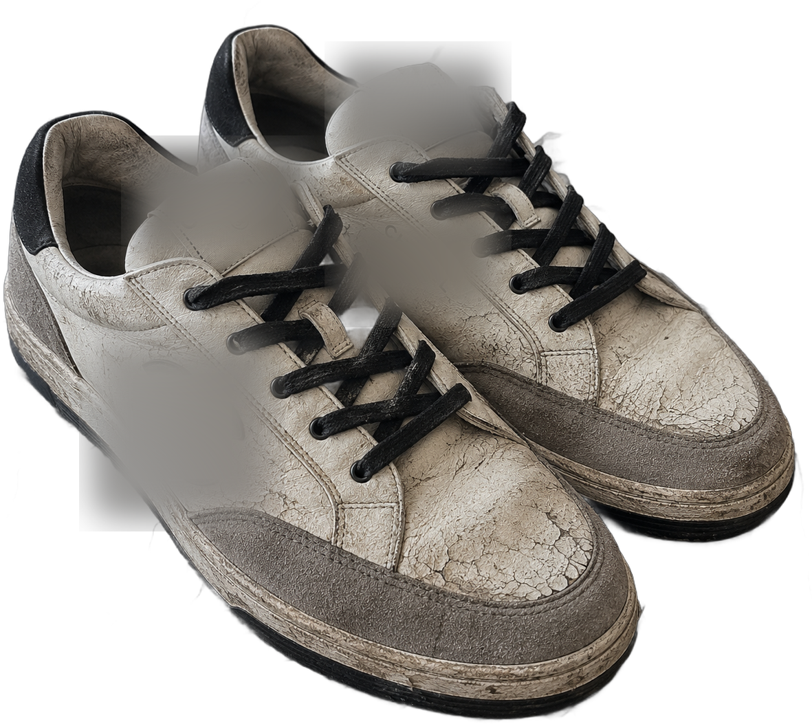 Sneaker de disenador arruinado